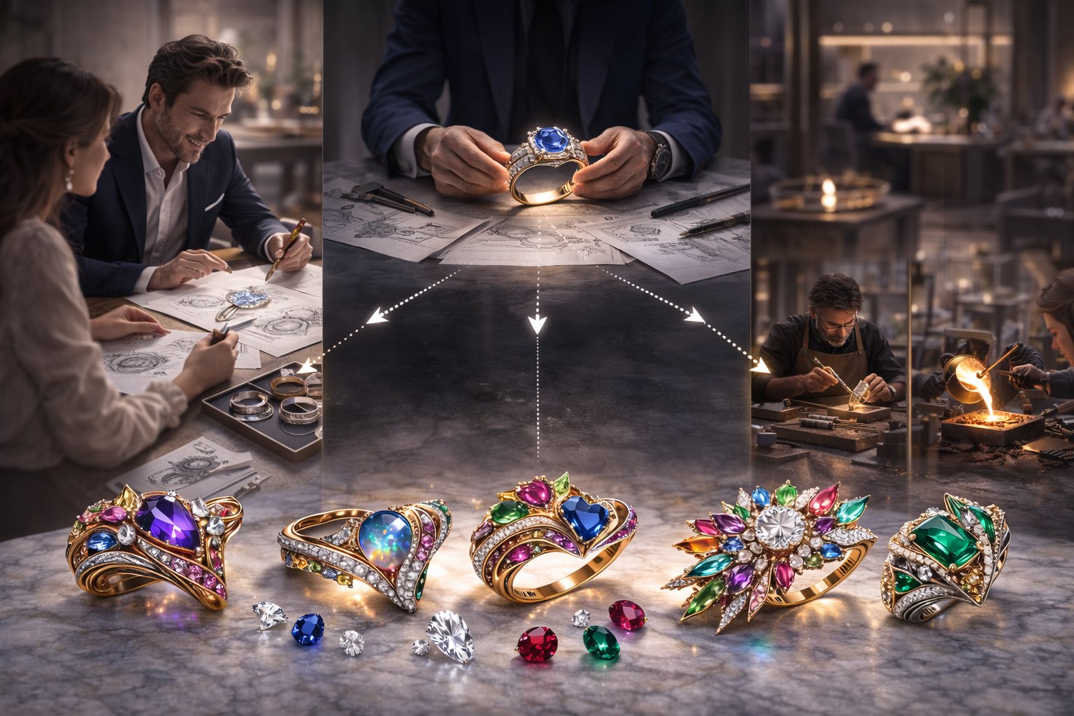 Le Processus De Création D'une Bague Précieuse 10