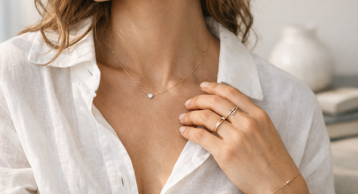 Bijou Porté Au Quotidien Lumière Naturelle